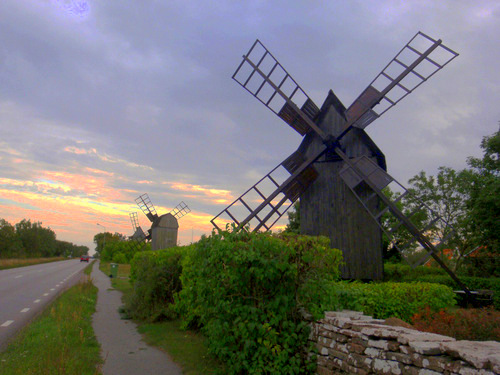 Windmills of &Ouml;land Island.